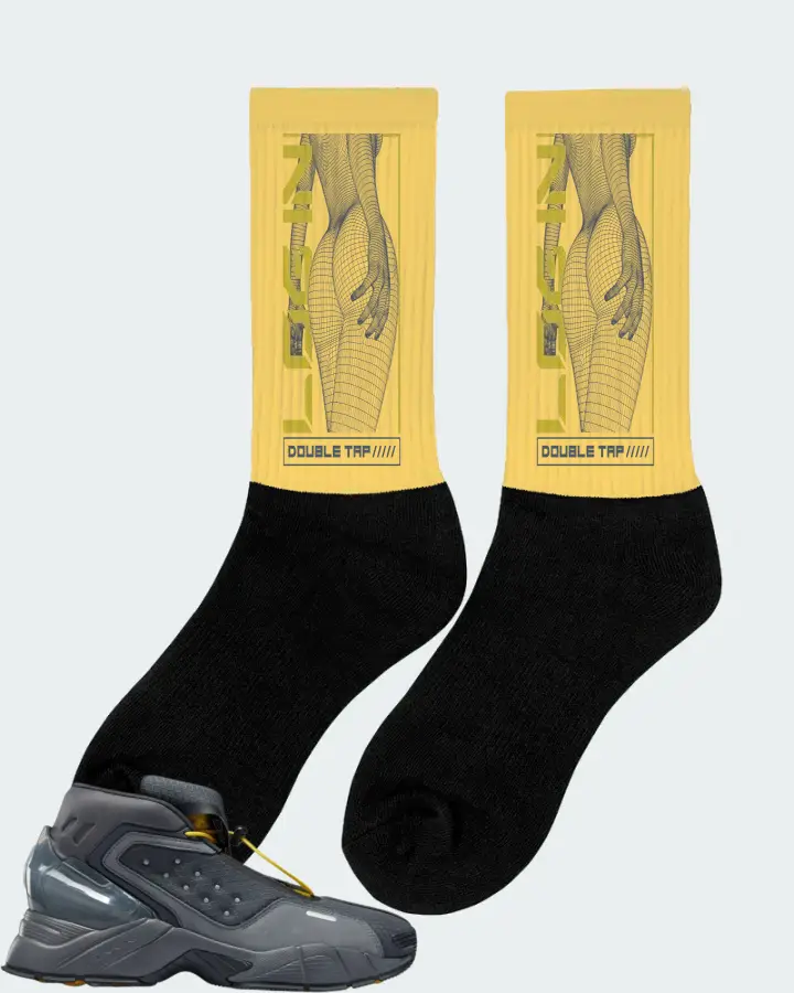 Reebok Ecto Boot Sneaker Matching Yellow Socks (LOGIN) - View 3