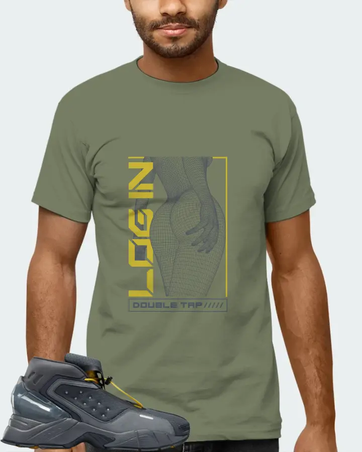 Reebok Ecto Boot Sneaker Matching Olive Gildan T-Shirt (LOGIN) - View 6