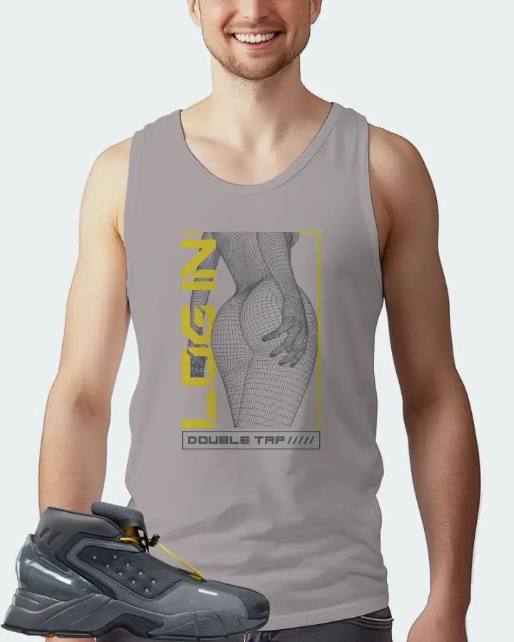 Reebok Ecto Boot Sneaker Matching Grey Tank Top (LOGIN) - View 4