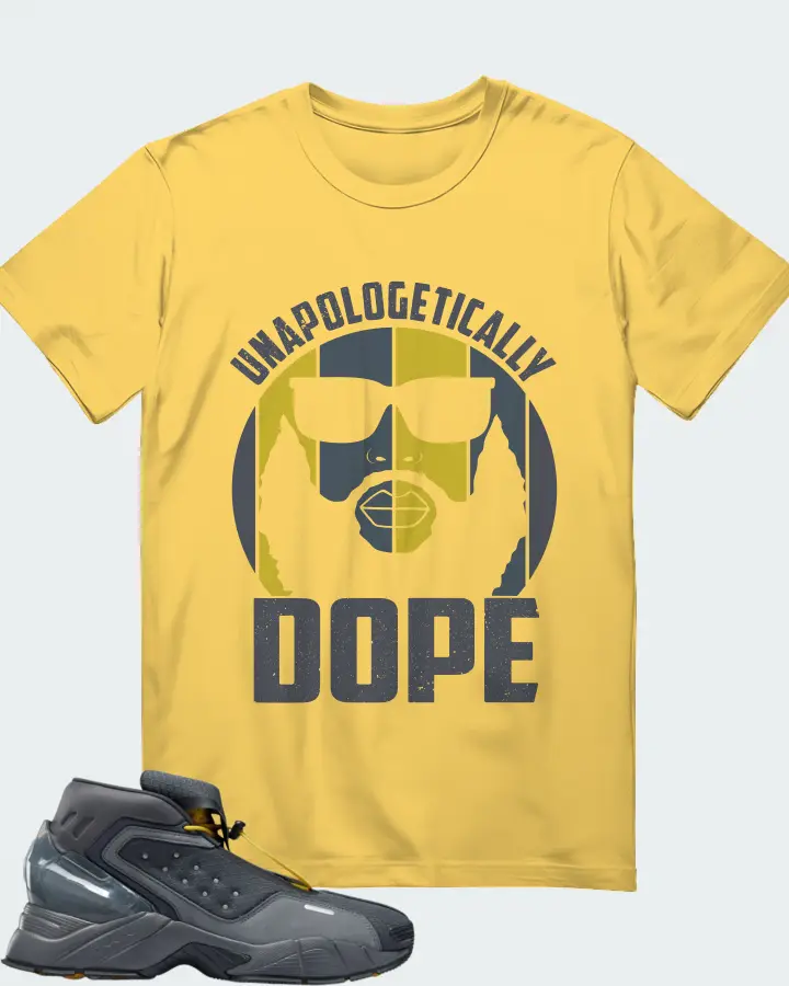 Reebok Ecto Boot Sneaker Matching Yellow Gildan T-Shirt - UNAPOLOGETICALLY DOPE Man