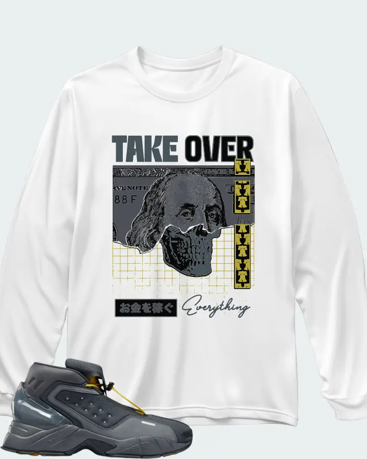 Reebok Ecto Boot Sneaker Matching White Long Sleeve T-Shirt - Take Over