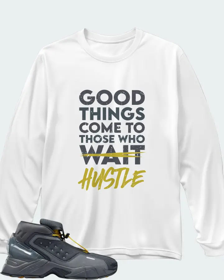 Reebok Ecto Boot Sneaker Matching White Long Sleeve T-Shirt - Good Things Come