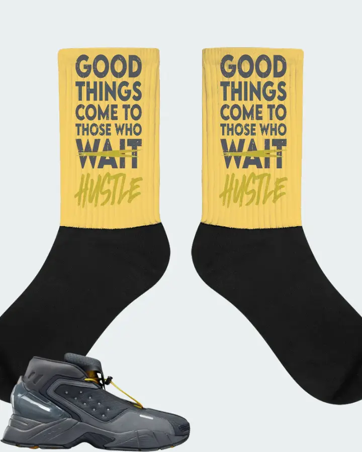 Reebok Ecto Boot Sneaker Matching Yellow Socks (Good Things Come) - View 1