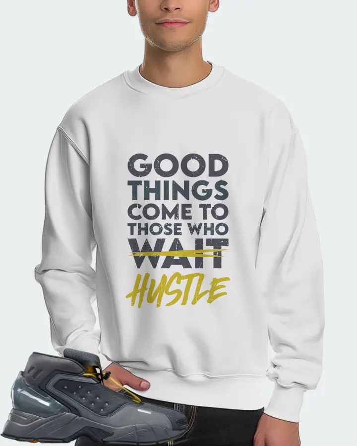 Reebok Ecto Boot Sneaker Matching White Sweatshirt (Good Things Come) - View 4