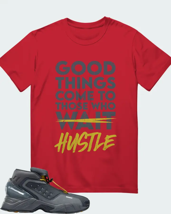 Reebok Ecto Boot Sneaker Matching Red Gildan T-Shirt - Good Things Come