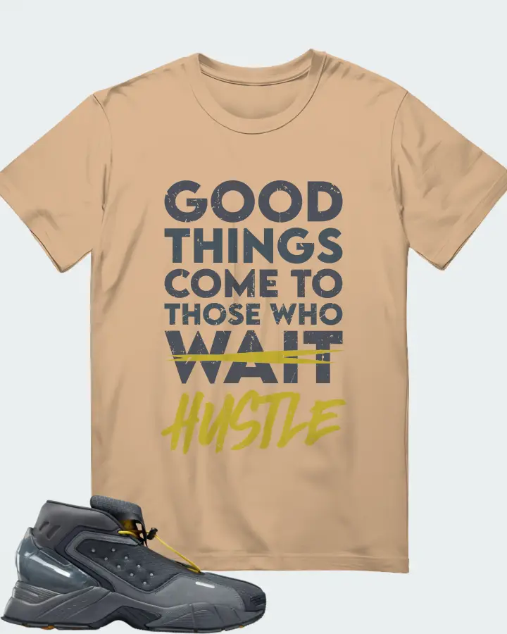 Reebok Ecto Boot Sneaker Matching Cream Gildan T-Shirt - Good Things Come
