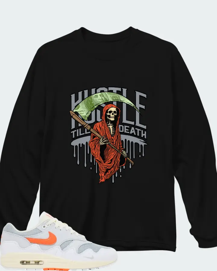 Patta x Nike Air Max 1 White Pure Platinum Matching Long Sleeve T-Shirt
