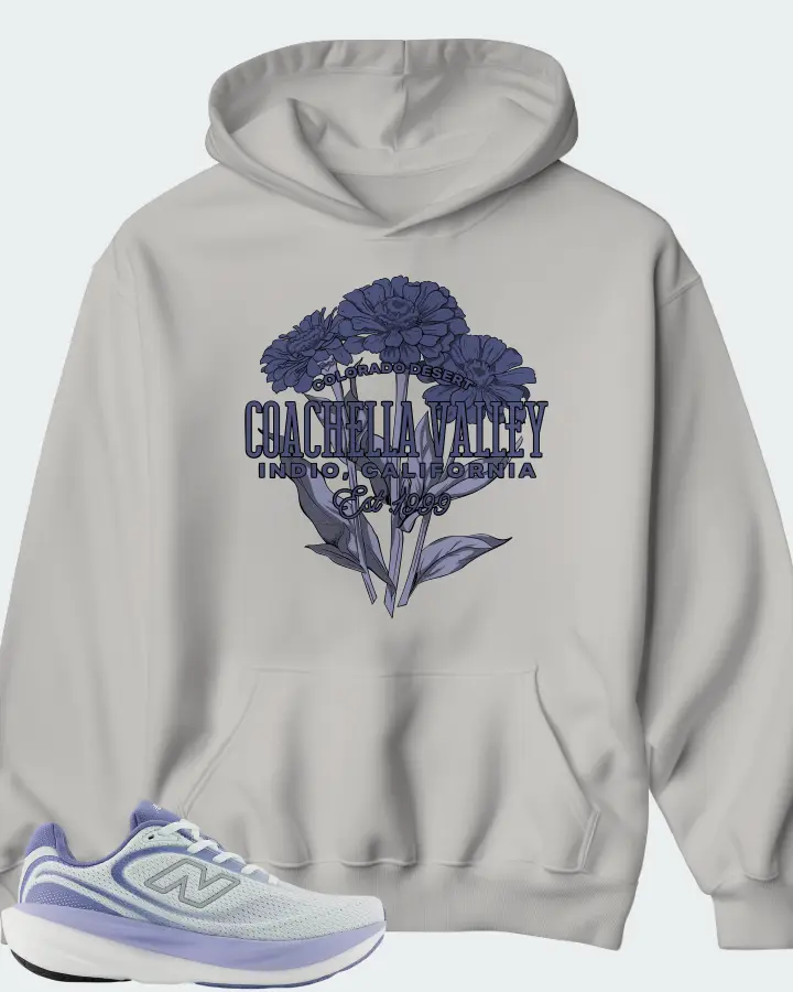 New Balance Fresh Foam X 1080v15 Glint Blue with Silver Metallic Fairweather Blue Matching Hoodie