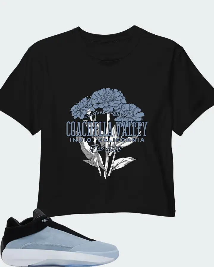 Air Jordan 40 Blue Suede Matching Crop Top