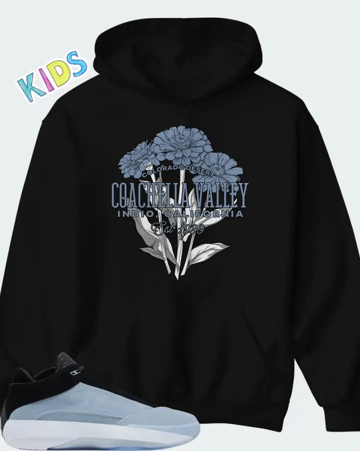 Air Jordan 40 Blue Suede Matching Kid's Hoodie