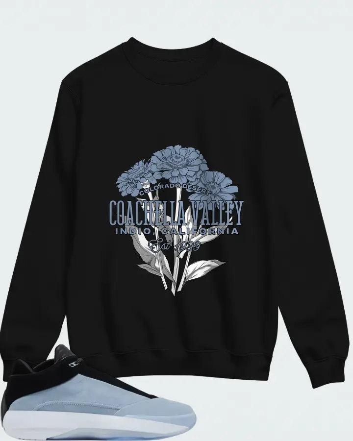 Air Jordan 40 Blue Suede Matching Sweatshirt