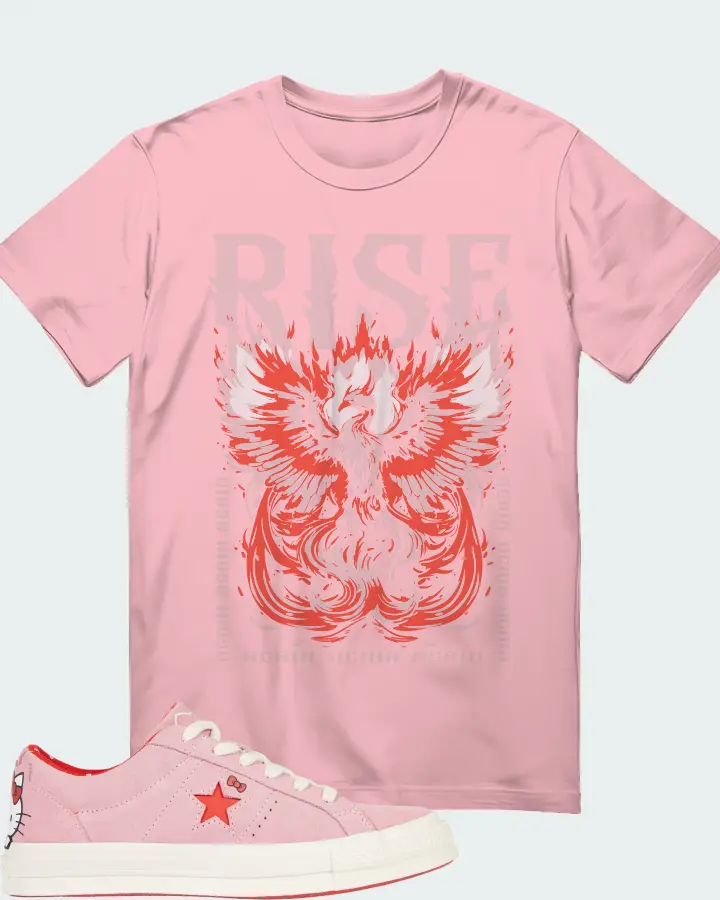 Converse One Star Ox Hello Kitty Pink Sneaker Matching Pink T-Shirt - RISE
