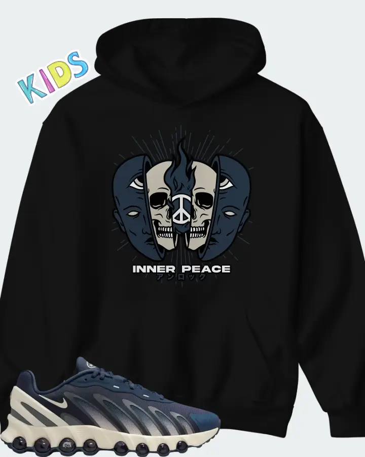 Nike Air Max Dn8 Thunder Blue Cool Grey Midnight Navy Pale Ivory Matching Kid's Hoodie