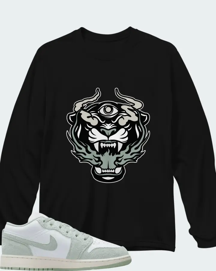 Air Jordan 1 Low SE GS Seafoam Matching Long Sleeve T-Shirt