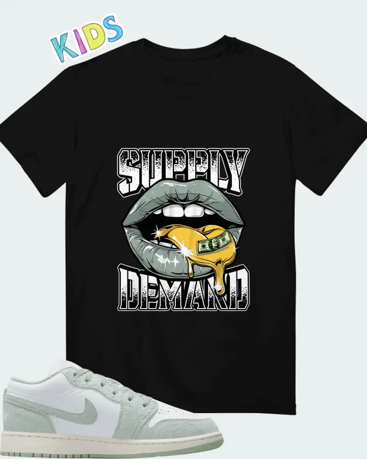 Air Jordan 1 Low SE GS Seafoam Matching Kid's T-Shirt