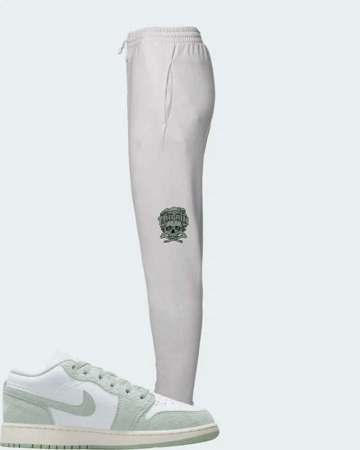 Air Jordan 1 Low SE GS Seafoam Matching Joggers