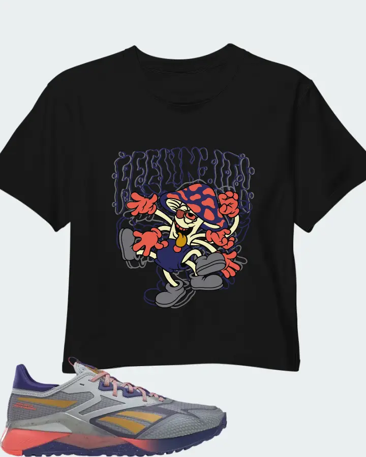 Reebok Nano X2 TR Adventure Grey Bold Purple Matching Crop Top
