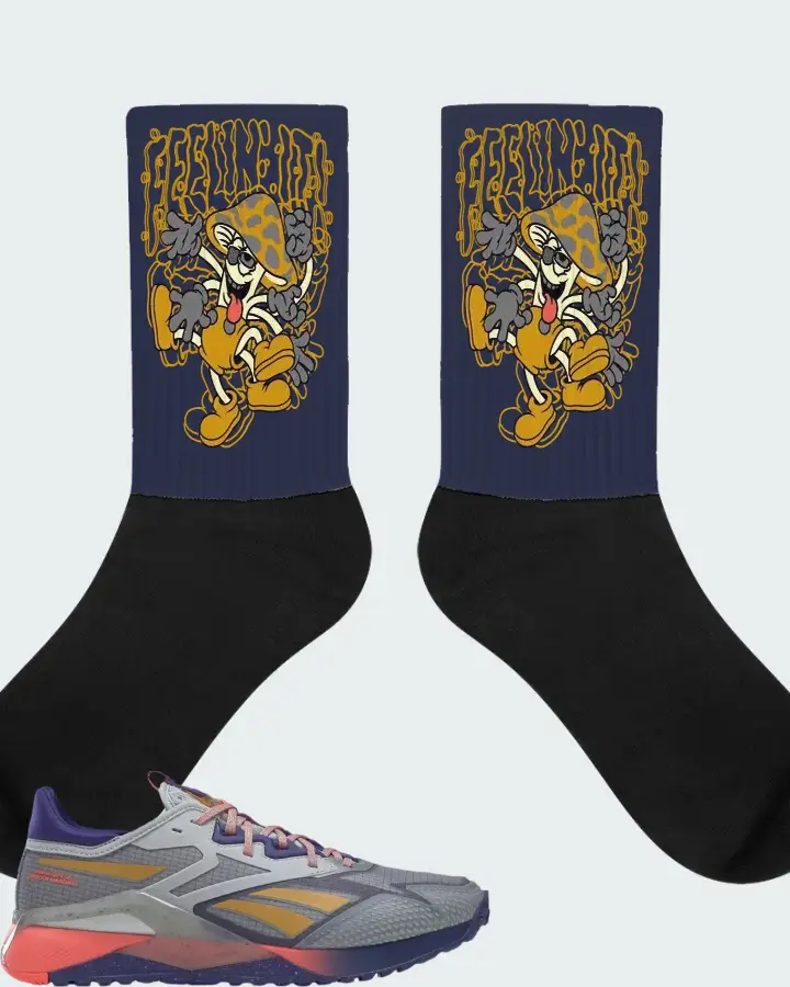 Reebok Nano X2 TR Adventure Grey Bold Purple Matching Socks