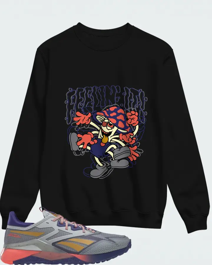Reebok Nano X2 TR Adventure Grey Bold Purple Matching Sweatshirt