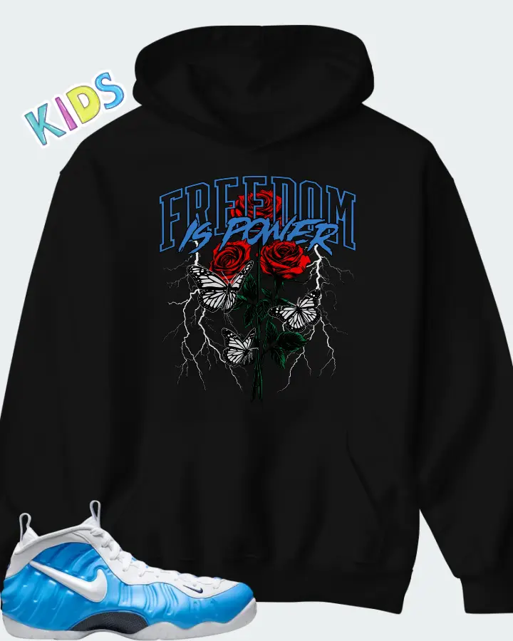 Nike Air Foamposite Pro University Blue 2026 Matching Kid's Hoodie