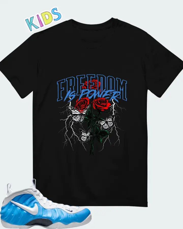 Nike Air Foamposite Pro University Blue 2026 Matching Kid's T-Shirt