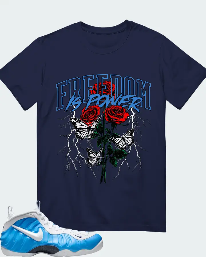 Nike Air Foamposite Pro University Blue 2026 Matching T-Shirt