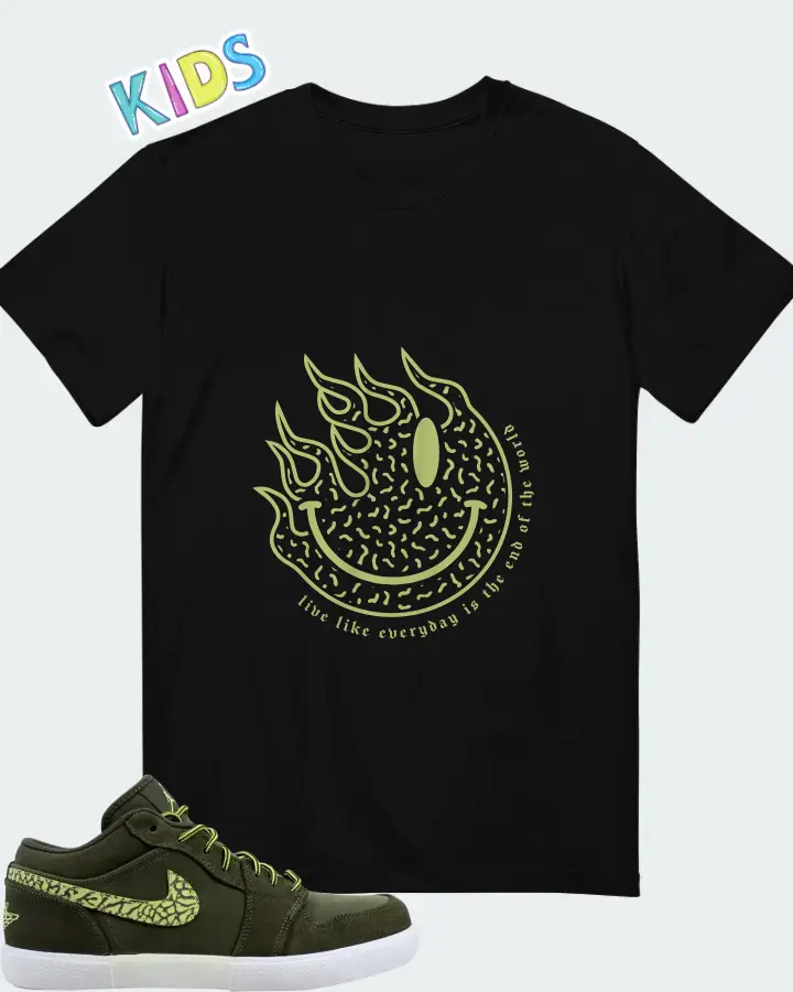 Air Jordan V.1 Retro Cargo Khaki Matching Kid's T-Shirt