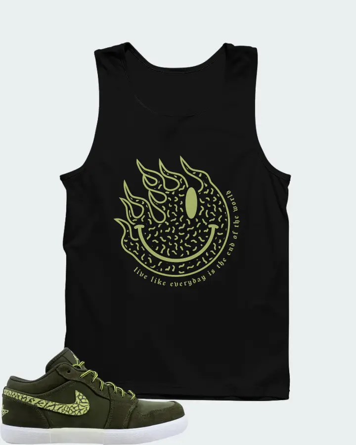 Air Jordan V.1 Retro Cargo Khaki Matching Tank Top