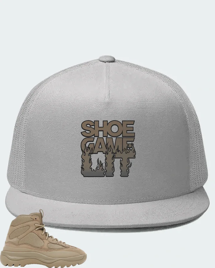 Yeezy Desert Boot Sneaker Matching White Hat - Shoe Game Lit Refreshed