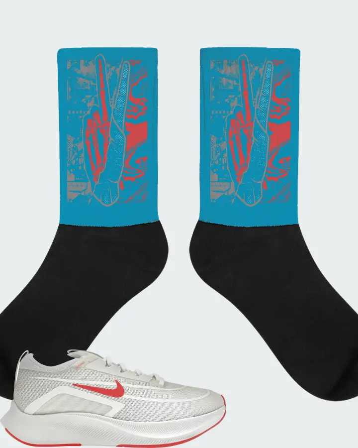 Nike Zoom Fly 4 Sneaker Matching Aqua Socks - Peace of mind
