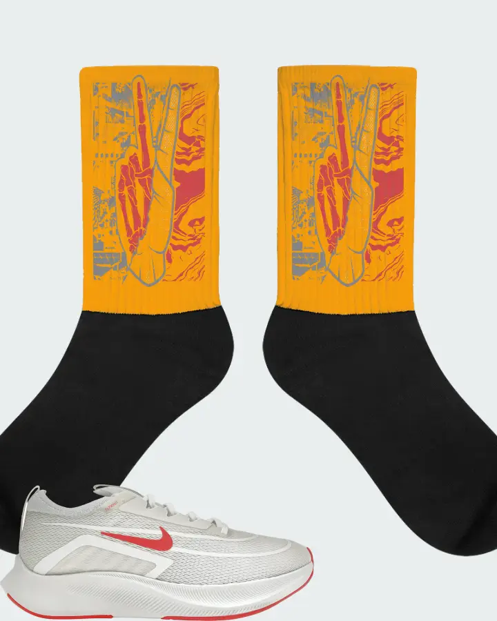 Nike Zoom Fly 4 Sneaker Matching Gold Socks - Peace of mind