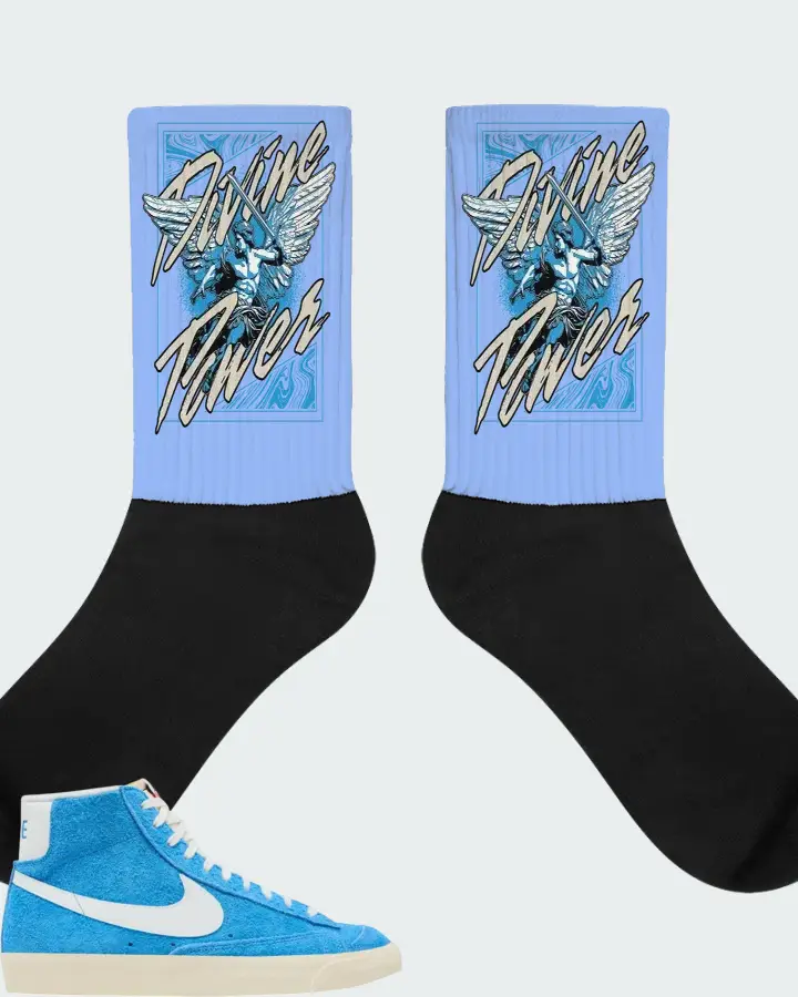 Nike Blazer Mid '77 Premium University Blue Matching Socks