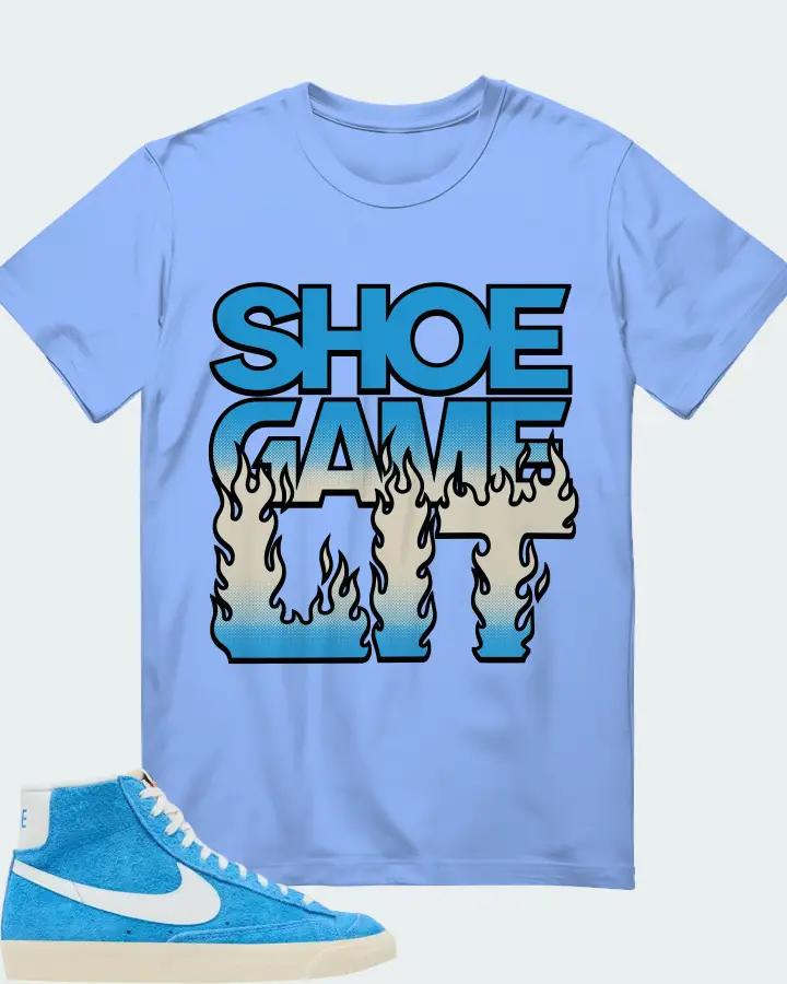 Nike Blazer Mid '77 Premium University Blue Matching T-Shirt