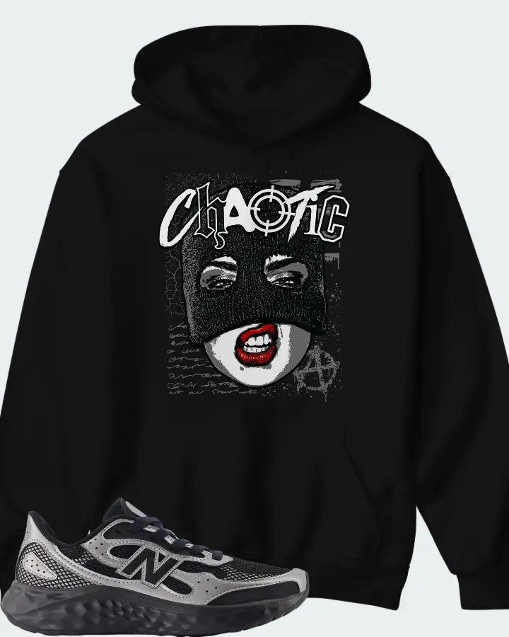 New Balance Fresh Foam Arishi v4 Tiralux - Black with Dark Silver Metallic and Sea Salt Matching Hoodie