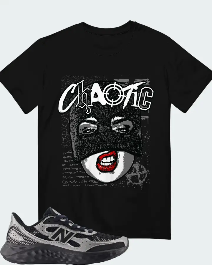 New Balance Fresh Foam Arishi v4 Tiralux - Black with Dark Silver Metallic and Sea Salt Matching T-Shirt
