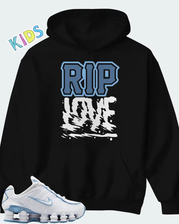 Nike Shox TL White Blue Matching Kid's Hoodie