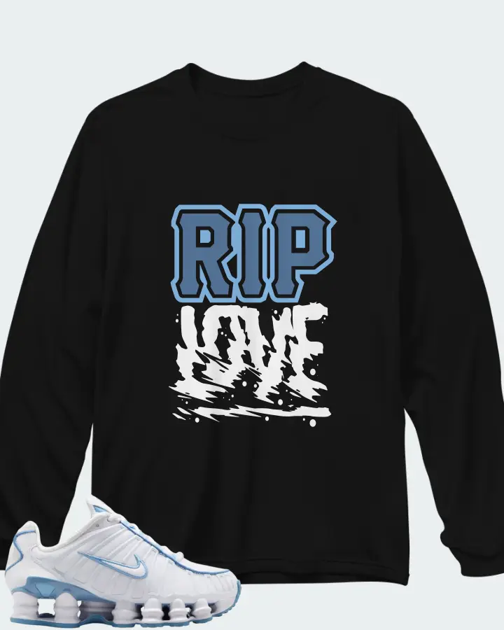 Nike Shox TL White Blue Matching Long Sleeve T-Shirt