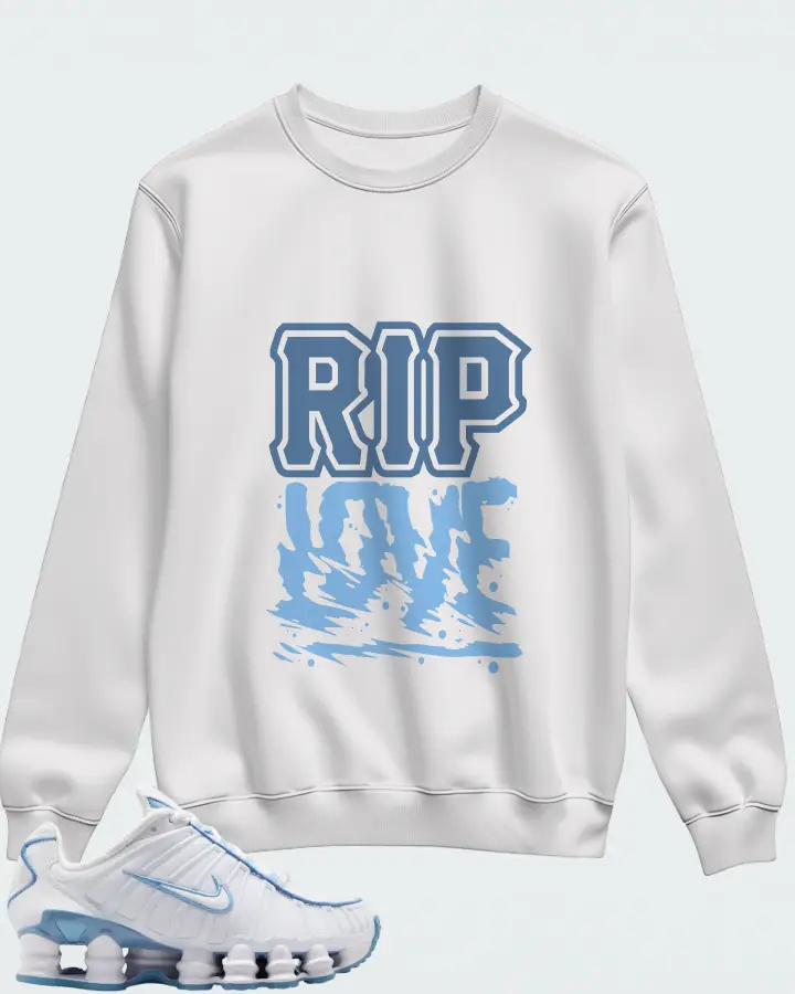 Nike Shox TL White Blue Matching Sweatshirt