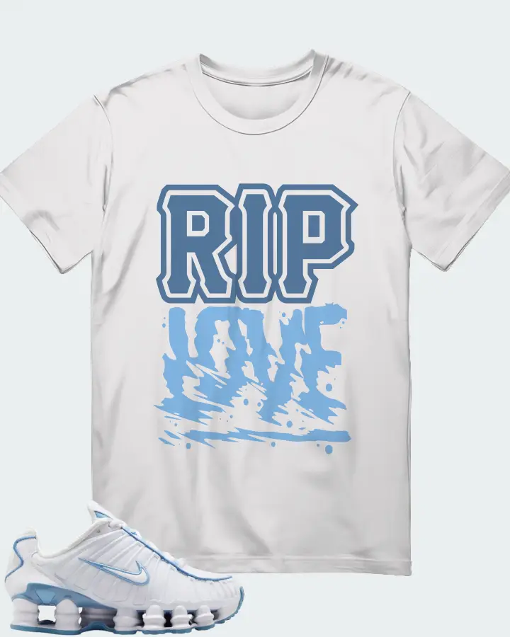 Nike Shox TL White Blue Matching T-Shirt