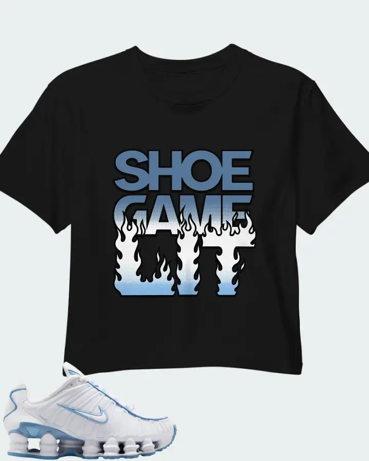 Nike Shox TL White Blue Matching Crop Top