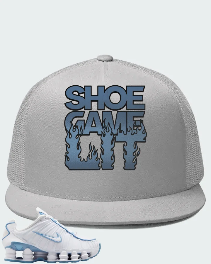 Nike Shox TL White Blue Matching Hat