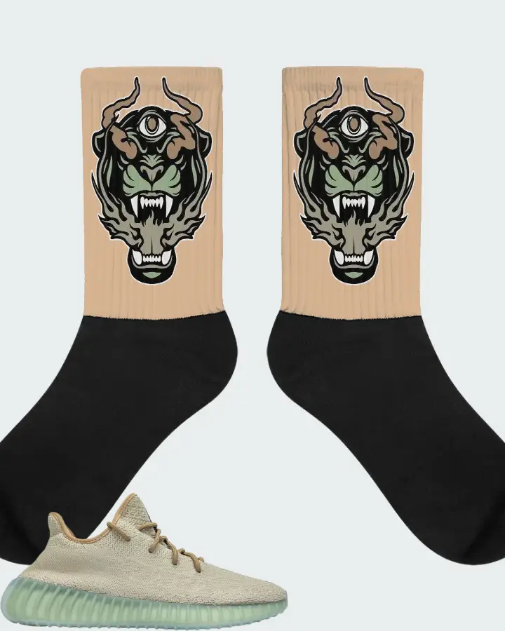 Yeezy Boost 350 V2 Leaf Matching Socks