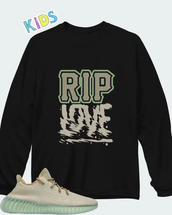 Yeezy Boost 350 V2 Leaf Matching Kid's Long Sleeve T-Shirt