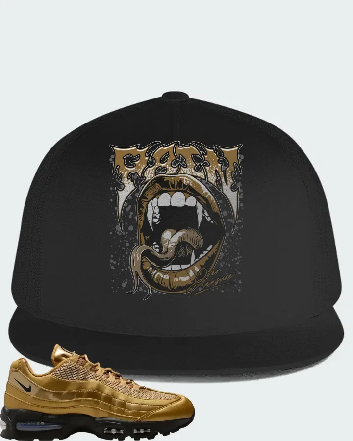 Nike Air Max 95 Big Bubble - Metallic Gold Matching Hat
