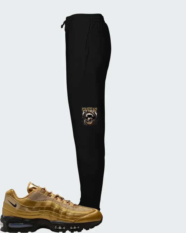 Nike Air Max 95 Big Bubble - Metallic Gold Matching Joggers