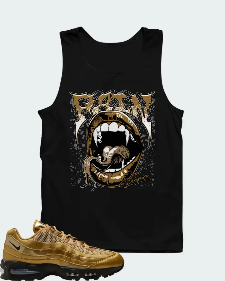 Nike Air Max 95 Big Bubble - Metallic Gold Matching Tank Top