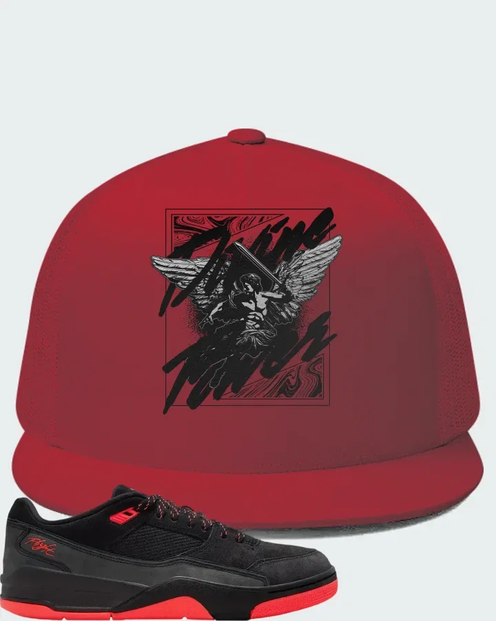 Air Jordan Flight Court Black Infrared Matching Hat