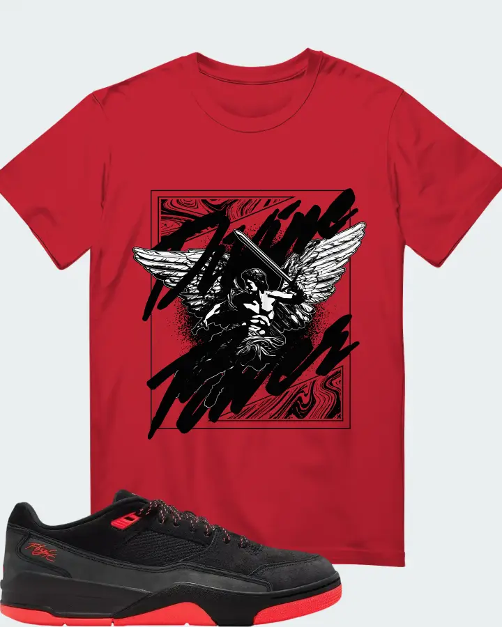 Air Jordan Flight Court Black Infrared Matching T-Shirt