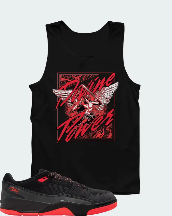 Air Jordan Flight Court Black Infrared Matching Tank Top