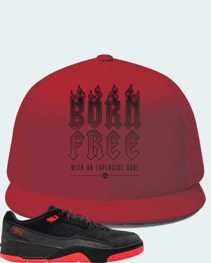 Air Jordan Flight Court Black Infrared Matching Hat